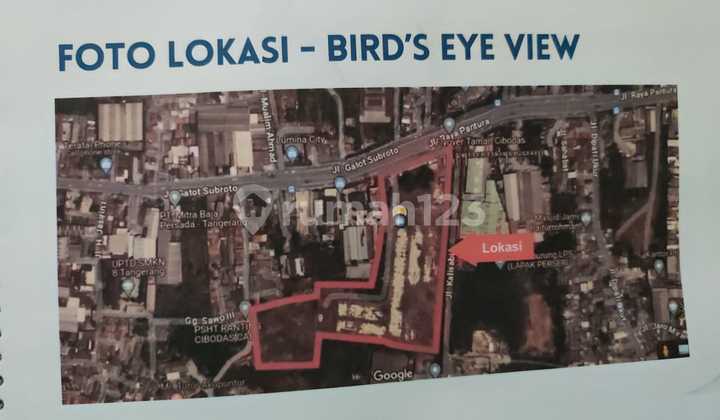 Di Jual Tanah Murah di Bawah NJOP di Jalan Gatot Subroto Tangerang Di Jual Tanah Murah di Bawah NJOP di Jalan Gatot Subroto Tangerang