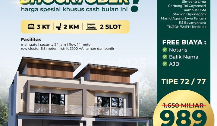 Miliki Segera Harga Promo Soft Lounching Khusus Di Bulan Oktober Saja, Harga Di Bawah 1 M Lokasi Strategis Di Tengah Kota 1