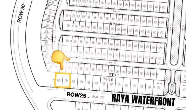 Dijual Tanah Kavling Raya Waterfront