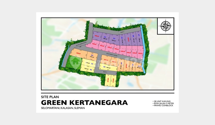 Tanah SHM 100 Jutaan Area Purwomartani