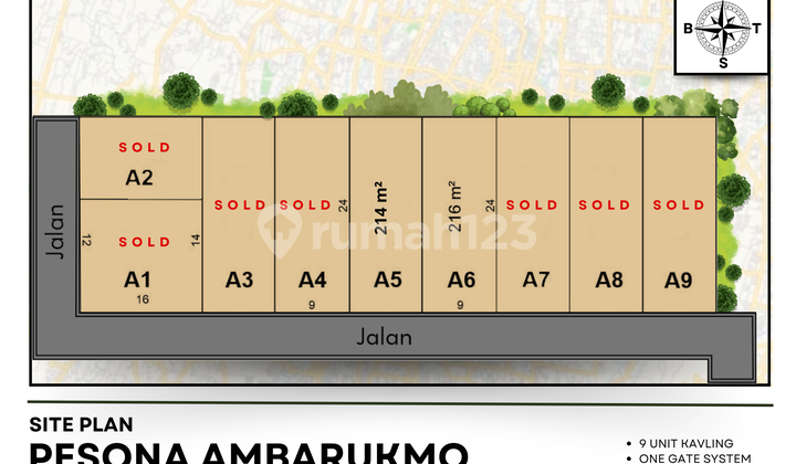 Tanah Kota Jogja 3 Menit Plaza Ambarukmo, Cocok untuk Rumah Mewah Tanah Kota Jogja 3 Menit Plaza Ambarukmo, Cocok untuk Rumah Mewah