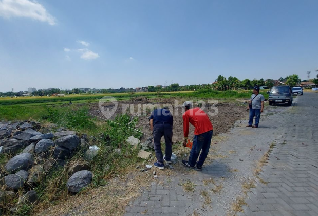 Tanah Pinggir Sawah Dalam Kota Jogja – Lingkungan Asri, SHM Siap AJB 1