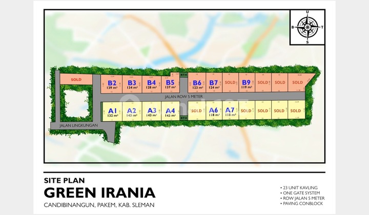 10 Minutes to UII Jl. Kaliurang Jogja, Land for Sale Suitable for a House
