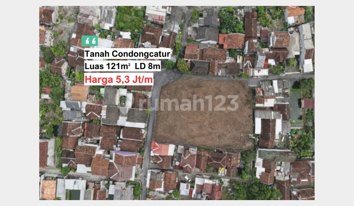 Suitable for Boarding Houses or Residences, Land Near UPN Condongcatur