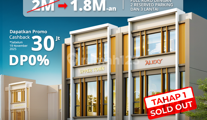 Ruko 3 Lantai Modern Di Bsd, Rawa Buntu - Harga Mulai 1.8m-an!