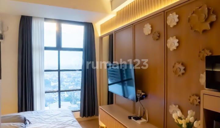 Apartment Kahyangan Dijual Solo Baru, 1 BR, full furnish, ada Kolam Renang dan Taman Bermain