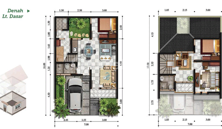 Chiku Gaden Bintaro Luas 88 Meter 2