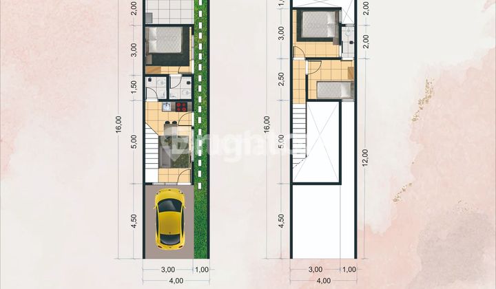 RUMAH SCANDINAVIAN 1 M-AN DI KLAMPIS 