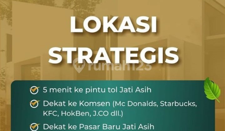 Rumah Sali Jatiasih, Baru SIAP HUNI Dekat Komsen+Tol, Kota Bekasi 2