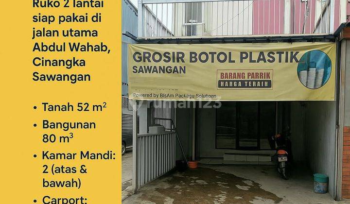 Ruko Jl. Utama Jl. Abdul Wahab, Cinangka Sawangan Kota Depok 2