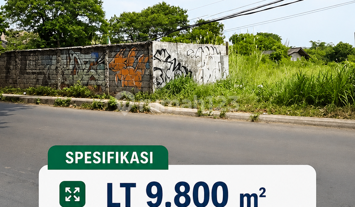 Strategic Land Lease in Cibitung 9,800 M², Roadside, 40 Meter Frontage