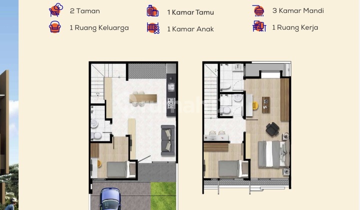 Latest & Cheapest! Izzy Cluster Sinarmas BSD City, Type 6x12 2