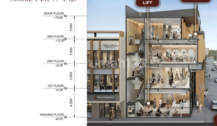 Baru! Studio Loft Sinarmas Bsd Lokasi Paling Strategis L 6x12m2