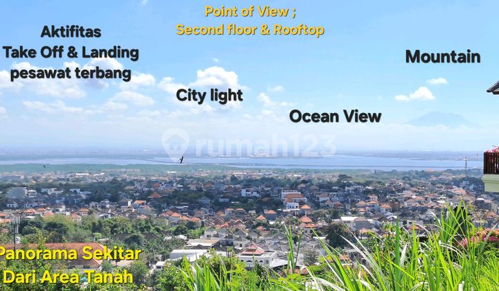 Tanah Dijual Memiliki Panorama yang Luar Biasa Terletak di Sekitar Jimbaran Atas, Kuta Selatan