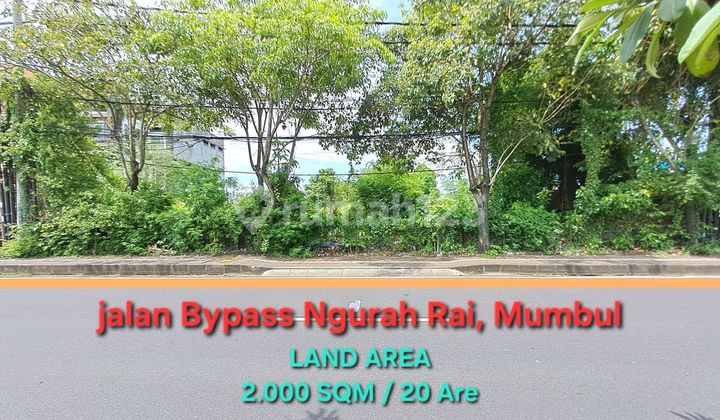 Tanah Dijual Posisi Strategis Zona Oranye Terletak di Pinggir Jalan Bypass Ngurah Rai Mumbul
