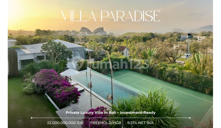 For Sell Private Luxury Villa At Balangan Beach Street, Jimbaran, Kuta Selatan