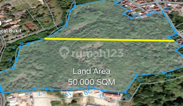 Tanah 5 Ha Disewakan Minimal 30 Tahun Terletak Di Jalan Darmawangsa, Ungasan 2