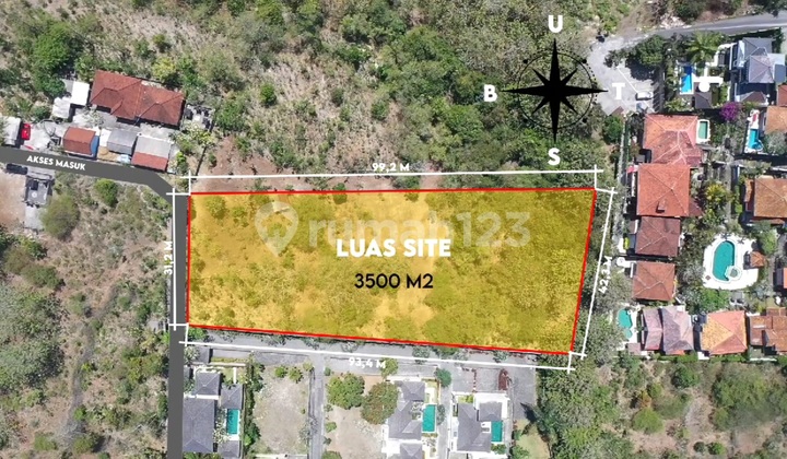 Tanah Dijual Terletak Di Jalan Melasti, Ungasan Cocok Untuk Bangun Villa Dan Perumahan Tanah Dijual Terletak Di Jalan Melasti, Ungasan Cocok Untuk Bangun Villa Dan Perumahan