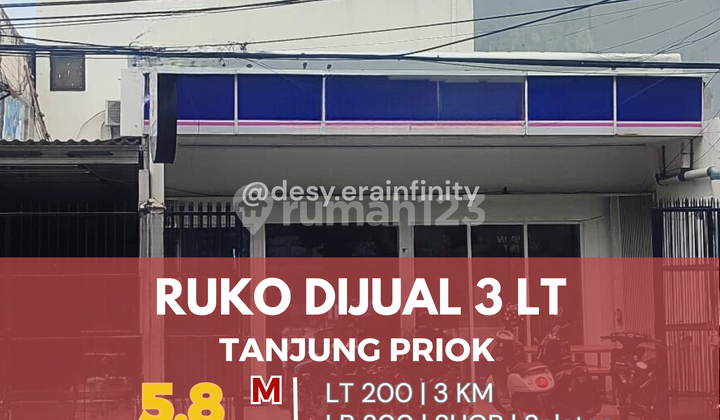 For Sale 3-Story Shop House in Tanjung Priok Strategic Area Ideal for Investment For Sale 3-Story Shop House in Tanjung Priok Strategic Area Ideal for Investment