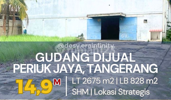 Warehouse for sale in Periuk Jaya, Tangerang. Warehouse for sale in Periuk Jaya, Tangerang.