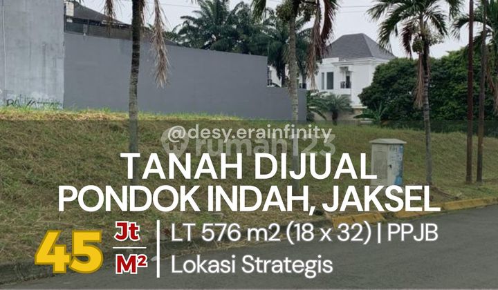 Dijual Tanah di Pondok Indah, Jakarta Selatan