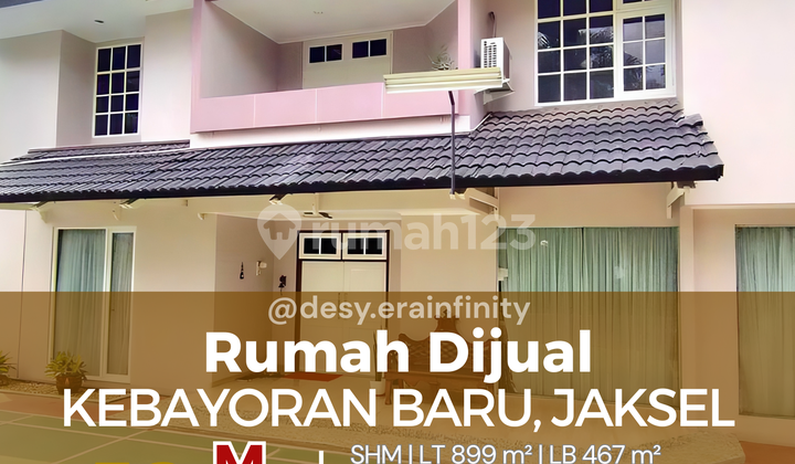 Rumah 2 Lantai, Kebayoran Baru, Jakarta Selatan