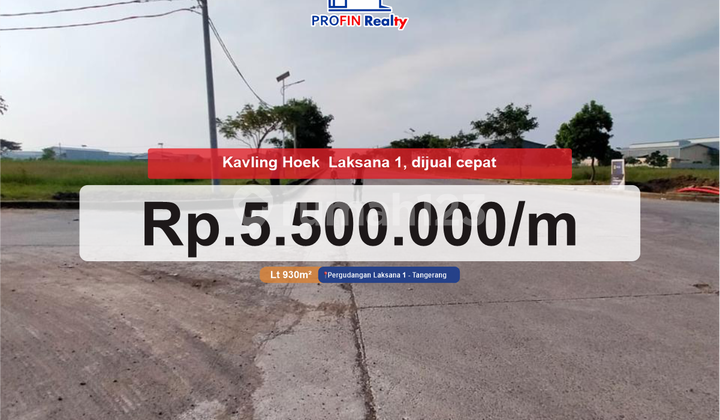 Kavling hoek dilaksana 1 jual cepat dekat bandara 1