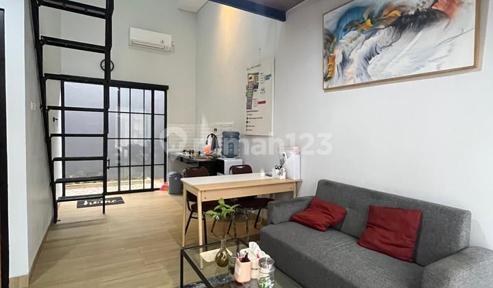 rumah kece model skandinavia dengan mezzanine