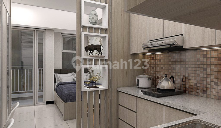 Disewakan Baru Gress Minimalis Apartemen Benson Studio Siap Huni Luas 27M Balcony View City LT23 Connect Pakuwon Mall Surabaya Barat 2