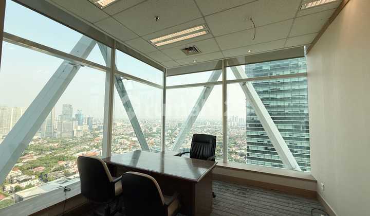 Ready-to-Use Office Space in Equity Tower SCBD with Good Furnishings and Hook