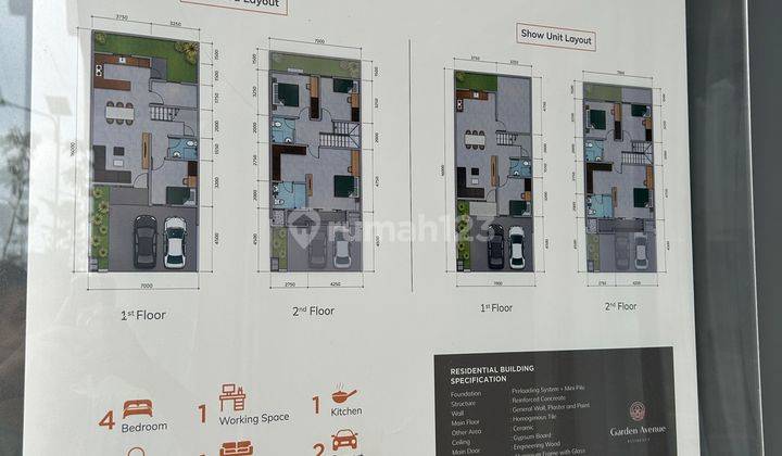 Rumah 2 Lantai Minimalis Modern. Cluster Teakwood  2