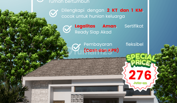 Ruamah Murah, 2 menit dr Lapangan Sukoreno 1