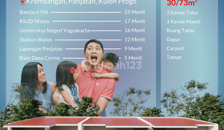 Dekat kemana saja, nyaman setiap hari.  Rumah di Krembangan siap jadi milik Anda! 1