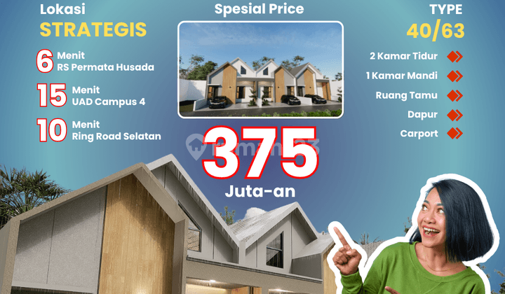 Rumah Siap Bangun di Banguntapan Bantul, 5 Menit dari Lapangan Jambidan 1
