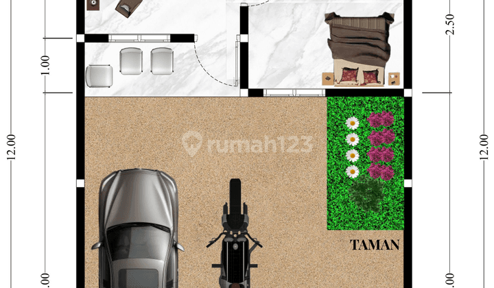 Dekat kemana saja, nyaman setiap hari.  Rumah di Krembangan siap jadi milik Anda! 2