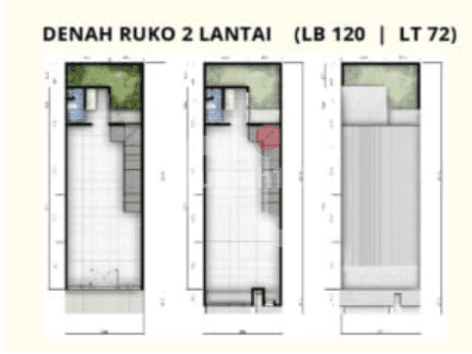 Disewakan Ruko Jade Square 2 Lantai 2