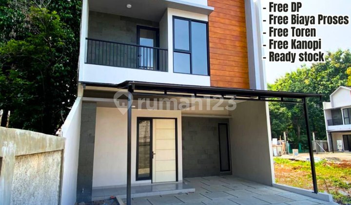 Rumah Townhouse Modern Minimalis Scandinavian 2 Lantai Hanya 4 Mnt Tol Jorr Jatiasih Kota Bekasi Bangunan Berkualitas Bata Merah