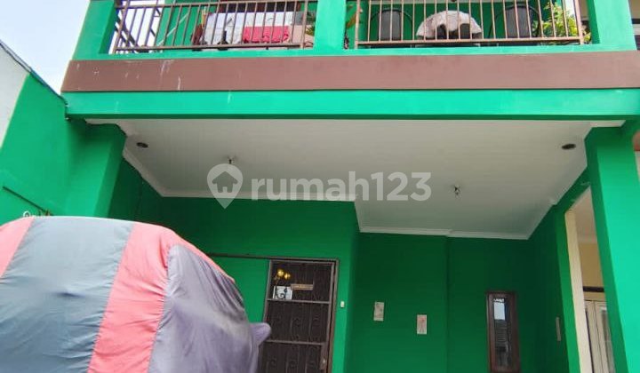 For Sale House In Jati Asih, Nice Green House Neat 2 Floors Red Brick In Flood-Free Cluster In Jatiasih Bekasi 2