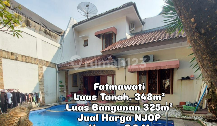 For Sale at NJOP Price, Luxurious Private Pool House in Cilandak Fatmawati, South Jakarta