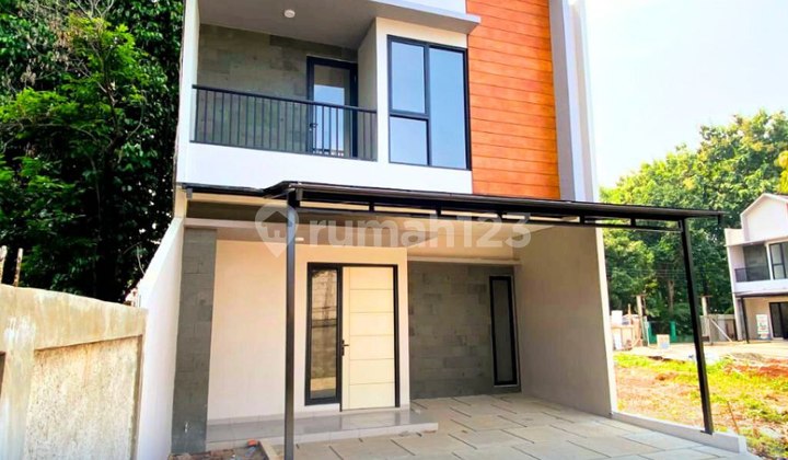 Rumah Townhouse Modern Minimalis Scandinavian 2 Lantai Hanya 4 Mnt Tol Jorr Jatiasih Kota Bekasi Bangunan Berkualitas Bata Merah