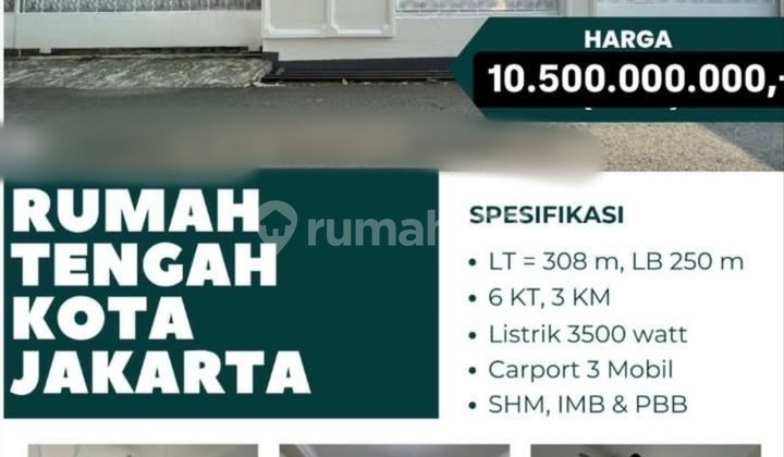 Di Jual Rumah Siap Huni 1 Lantai Aman Dan Nyaman Letak Strategis Di Rasamala Dekat Perkantoran Bidakara Jakarta Selatan