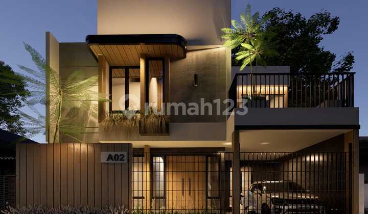 DIJUAL RUMAH BARU 2 LANTAI SEMI VILLA ADA POOL DI RENON DENPASAR  2