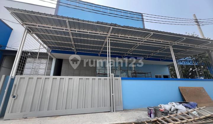 Dijual Gudang 198 di prepedan jakarta barat , baru terenovasi , lokasi strategis dekat bandara , HGB