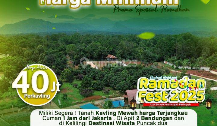 Tanah Kavling Termurah Simfoni Highland Bogor Tanah SHM di Cariu 1