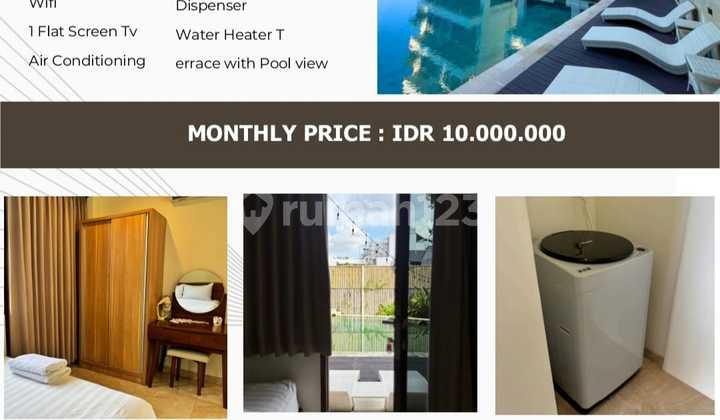 Rent 1 Bedroom at Hotel Canggu Fully Furnished