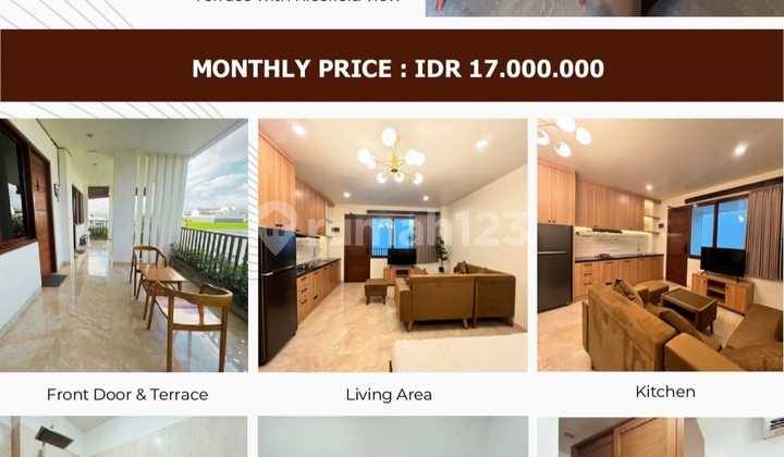 Studio with Rice Field View in Canggu Area Near Finns