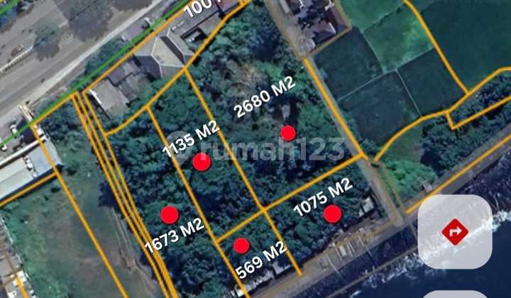 Di Jual Tanah Loss Pantai View Laut Lokasi Lebih Gianyar Bali