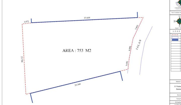 Di Jual Tanah Dekat Pantai Lokasi Padang Linjong Canggu Kuta Utara Badung Bali 