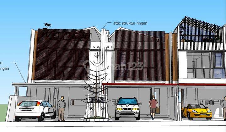 Dijual Rumah Baru Minimalis Kembar Sriwijaya BKR 3KT 2 Lantai Rooftop Dekat Trans Studio Buah Batu Laswi Karapitan 2