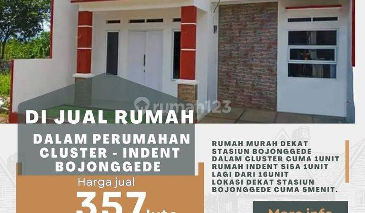 Rumah dekat Stasiun Bojonggede SHM 2